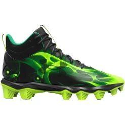 Under Armour Spotlight Franchise RM Jr. Slime Football Cleats