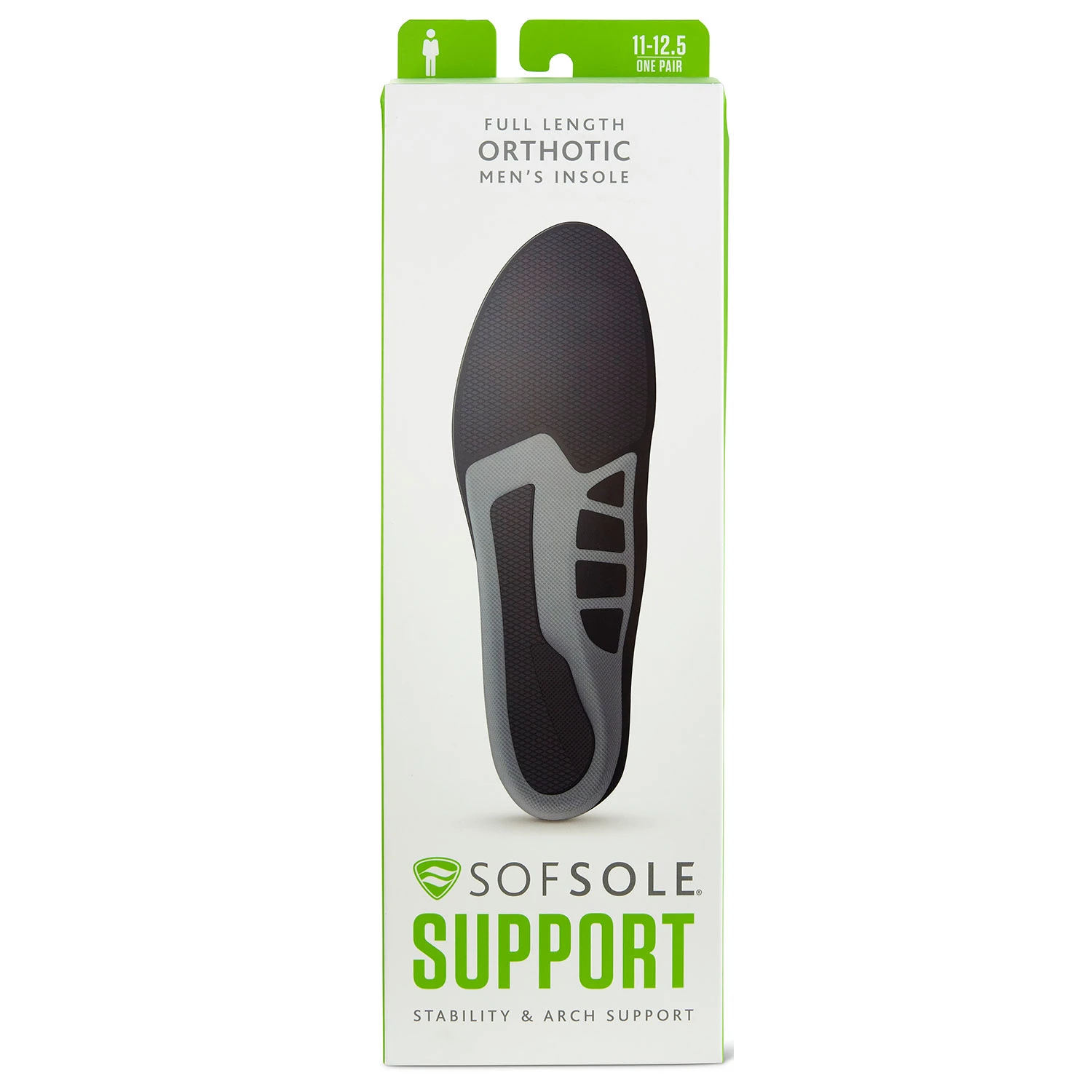 Sof Sole Men's Full-Length Orthotic Insoles